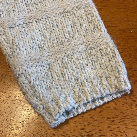 Vintage American Portrait Womens Size M Wool Blend Striped Knit Beige Sweater - Picture 9 of 9